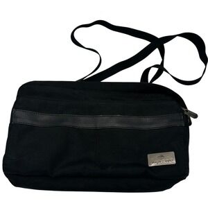 Eagle Creek Black Crossbody Bag Multi Zip Adjustable‎ Travel Purse RFID Blocker